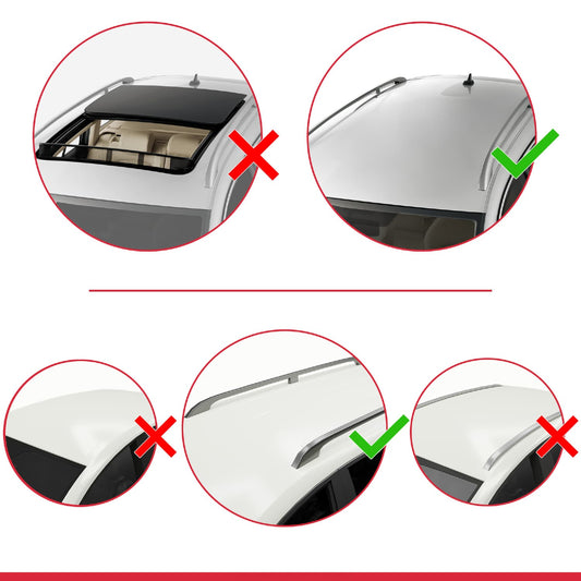 FLY Model Dakdrager bagagedrager compatibel met Citroen Nemo 3 (225) 2008-2017 Spoorstaven Zwart Aluminium 2 Staven