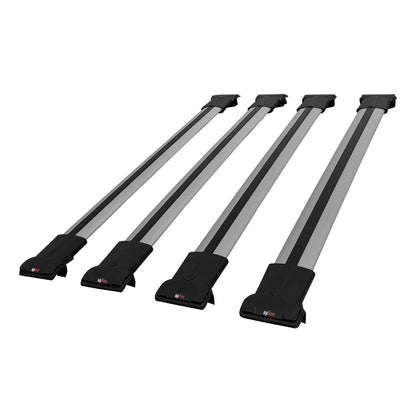 FLY Model Dakdrager bagagedrager compatibel met Fiat Talento 2016-2021 Spoorstaven Grijs Aluminium 4 Staven