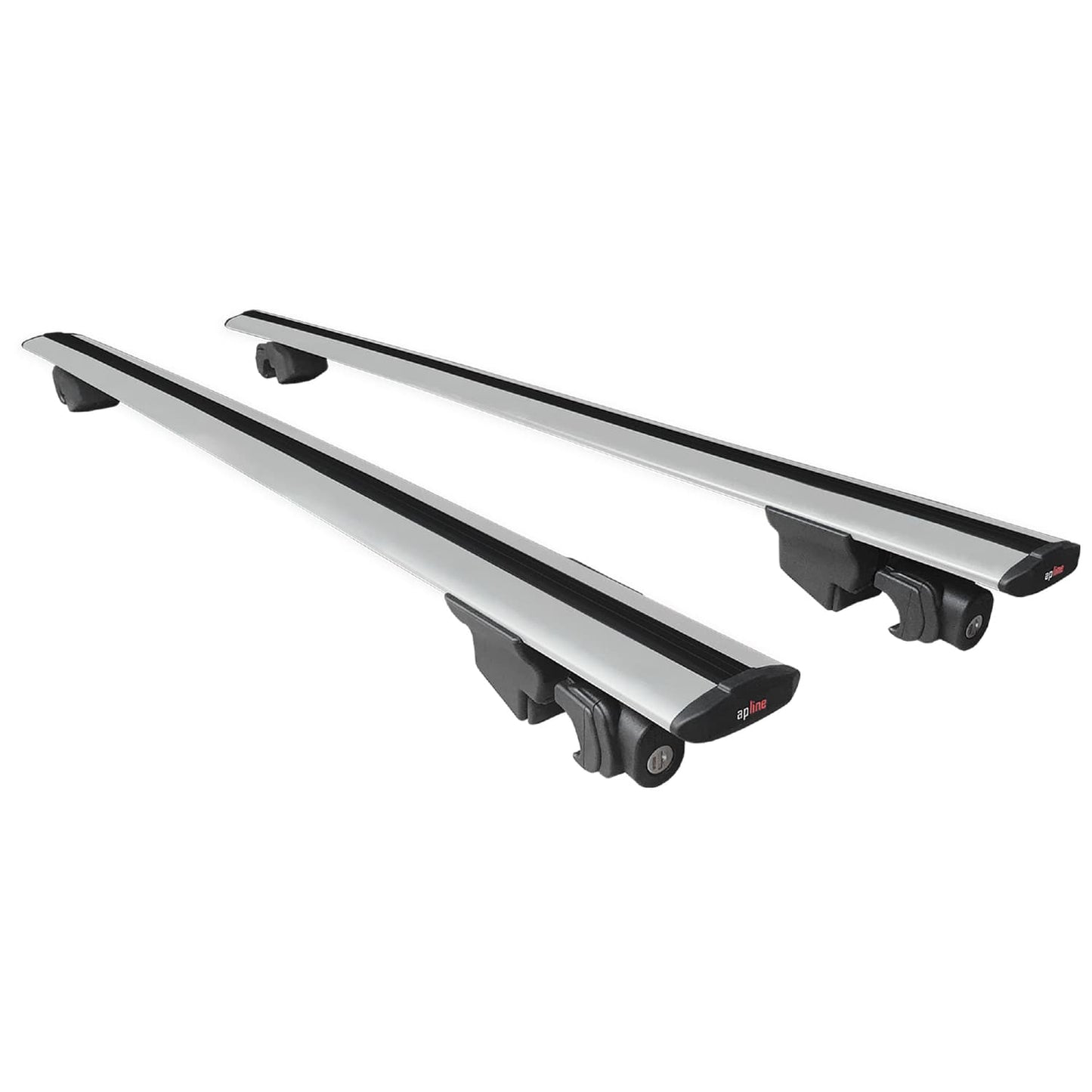 Compatible avec Cadillac XT6 2020-2024 HOOK Model Barres de Toit Railing Porte-Bagages de Voiture Gris Aluminium 2 Barres