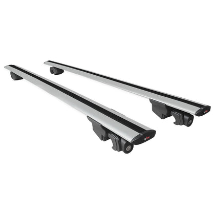 Compatible avec Cadillac XT6 2020-2024 HOOK Model Barres de Toit Railing Porte-Bagages de Voiture Gris Aluminium 2 Barres