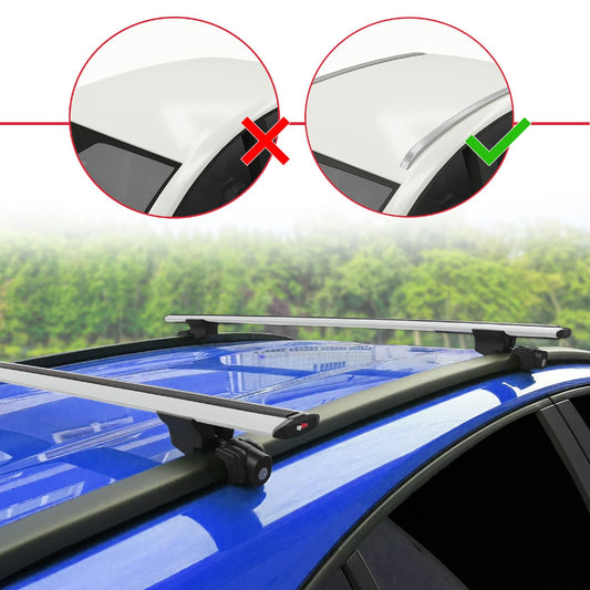 HOOK Model Dakdrager bagagedrager compatibel met Mazda CX-5 I (KE) 2012-2016 Spoorstaven Grijs Aluminium 2 Staven