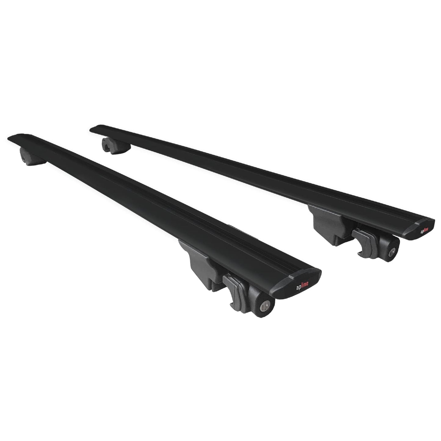 Compatible with Ford Transit/Tourneo Courier Post-Facelift 2018-2022 HOOK Model Car Roof Rack Cross Bar Black Aluminium 2 Bars