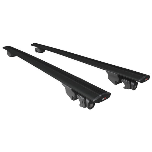 Compatible avec Suzuki Vitara 2015-2025 HOOK Model Barres de Toit Railing Porte-Bagages de Voiture Noir Aluminium 2 Barres
