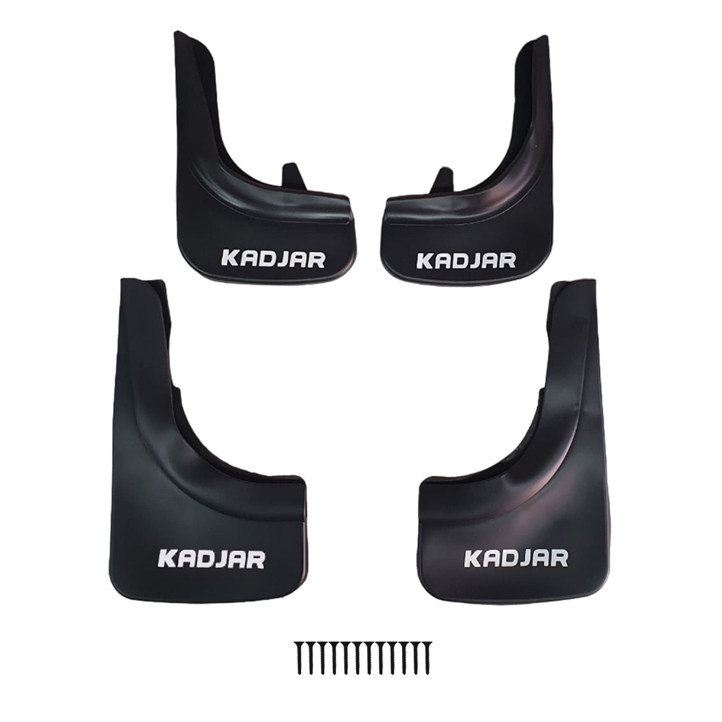 Compatible avec Renault Kadjar 2015-2022 Jeu de Bavettes Garde-boue Avant et Arrière de Voiture 4 Pcs Noir