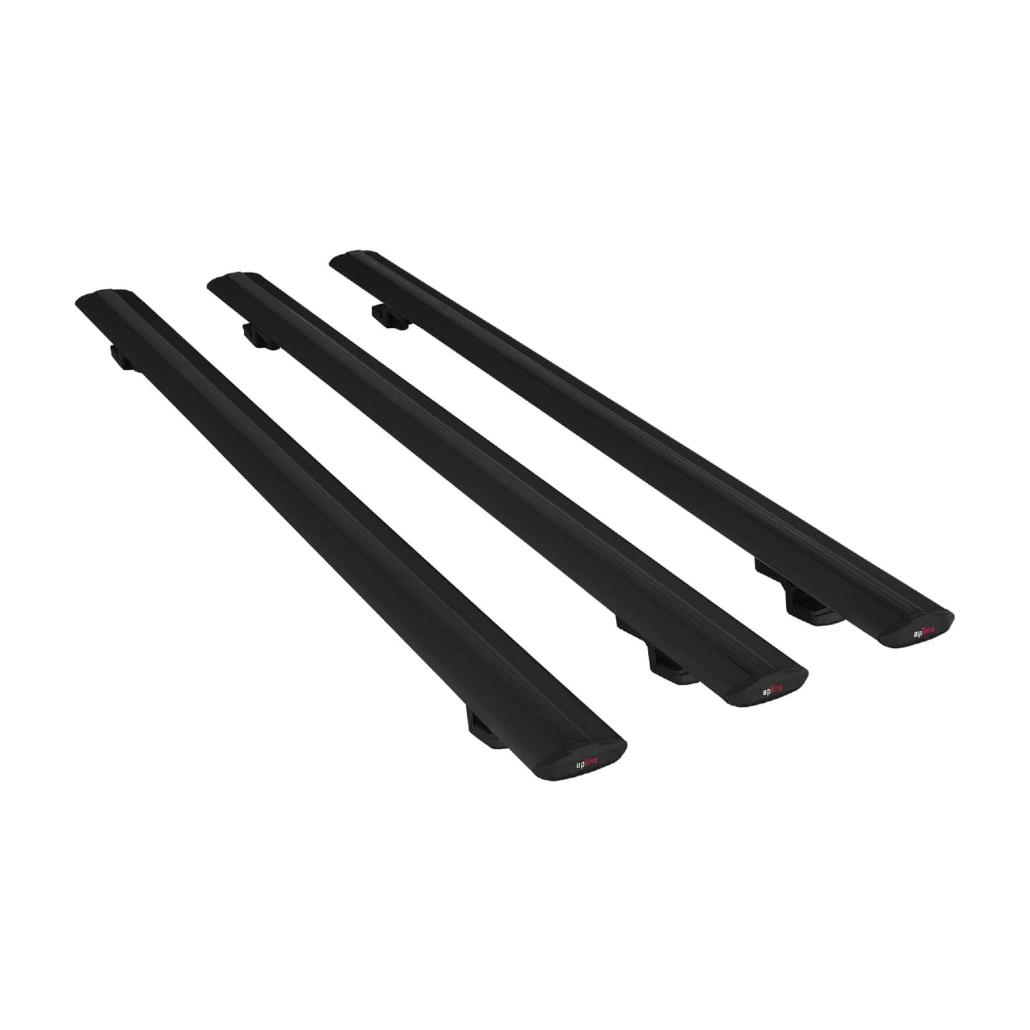 Compatible avec Daihatsu Terios 2 (J200) 2006-2017 BASIC Model Barres de Toit Railing Porte-Bagages de Voiture Noir Aluminium 3 Barres