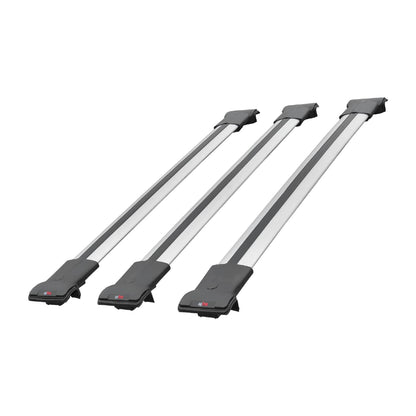 Compatible with Citroen C3 Picasso 2009-2017 FLY Model Car Roof Rack Cross Bar Grey Aluminium 3 Bars