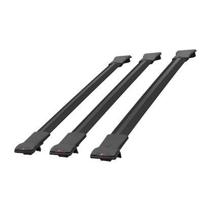 Compatible with Infiniti FX (S50) 2003-2008 FLY Model Car Roof Rack Cross Bar Black Aluminium 3 Bars
